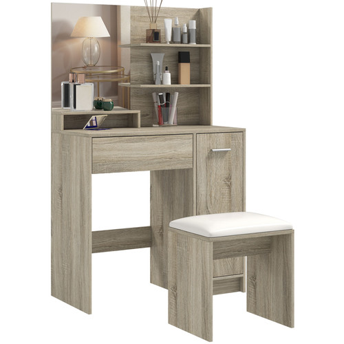 Homcom dressing table with - homcom,
