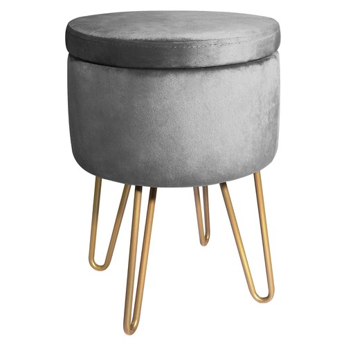 Velvet dressing table stool - velvet,