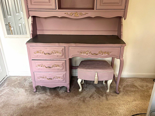 Pink wooden freestanding - wooden,