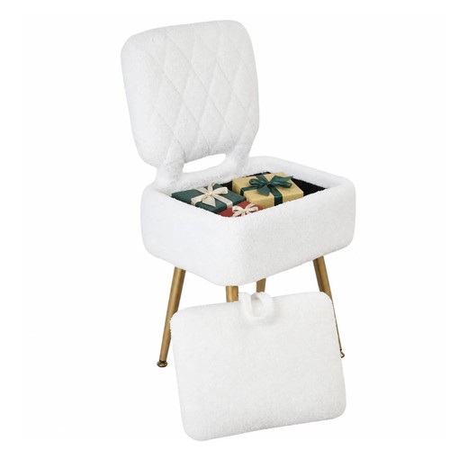 Small sherpa vanity chair - small,