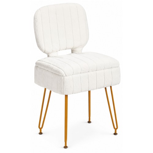 Vanity chair with storage - with,