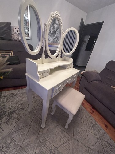 Creme shabby dressing table - shabby,