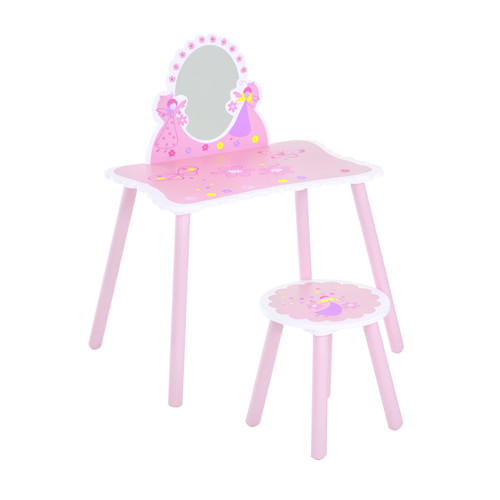 Kids dressing table girls pink - table,