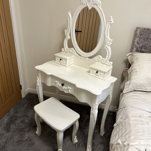 Dressing table with mirror - with, and