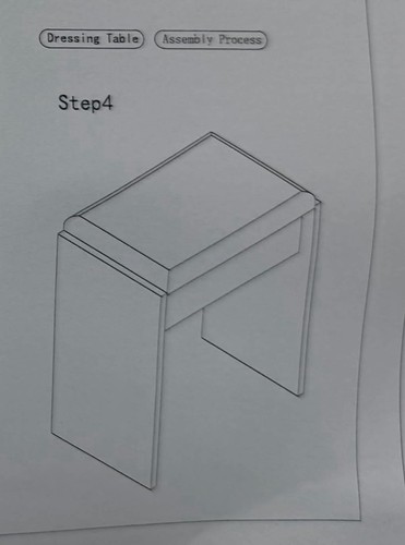Dressing table stool - table,