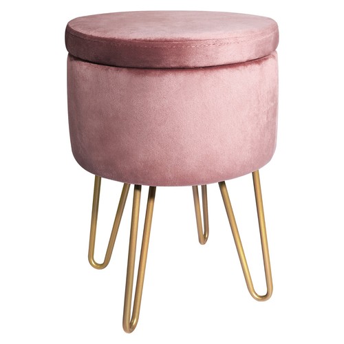 Velvet dressing table stool - velvet,