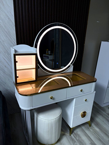 Modern white dressing table - white,