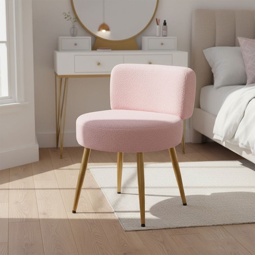Pink makeup seat - makeup, teddy