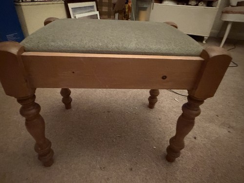 Green dressing table stool - dressing,