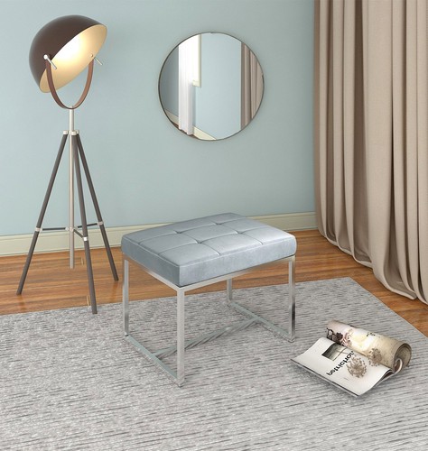 Dressing table stool grey - table, stool,