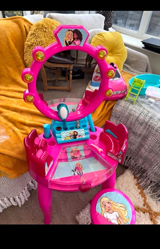 Barbie pink blue - barbie, plastic